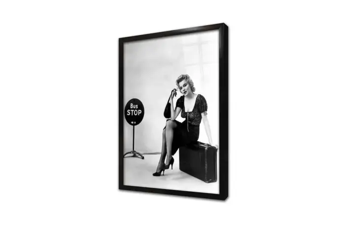Siyah Beyaz Marilyn Monroe | Kanvas Tablo | Cam Tablo | Mdf Tablo | A31038 - Görsel 3