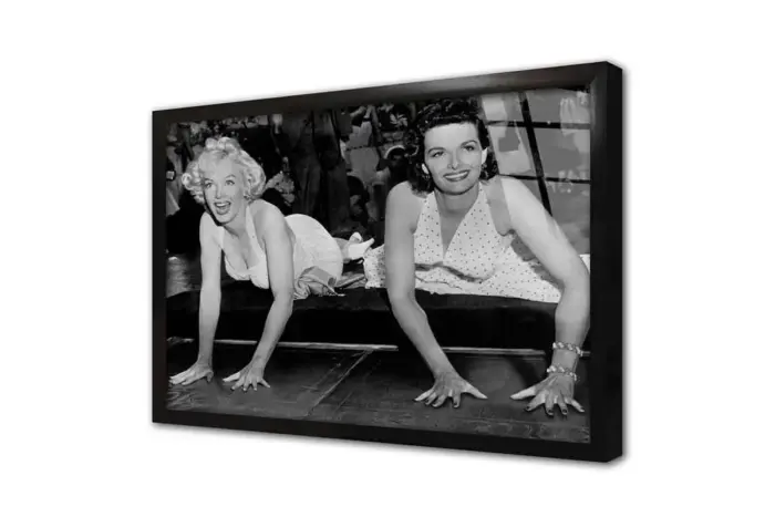 Siyah Beyaz Marilyn Monroe | Kanvas Tablo | Cam Tablo | Mdf Tablo | A31066 - Görsel 3