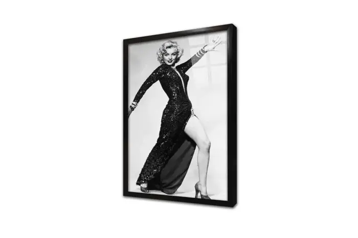 Siyah Beyaz Marilyn Monroe | Kanvas Tablo | Cam Tablo | Mdf Tablo | A31071 - Görsel 3