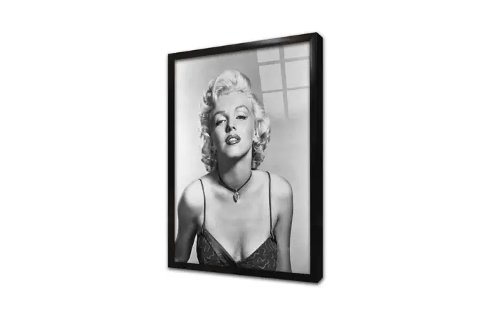 Siyah Beyaz Marilyn Monroe | Kanvas Tablo | Cam Tablo | Mdf Tablo | A31089 - Görsel 3