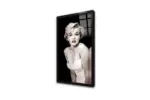 Siyah Beyaz Marilyn Monroe | Kanvas Tablo | Cam Tablo | Mdf Tablo | A31092 - Görsel 2