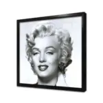 Siyah Beyaz Marilyn Monroe | Kanvas Tablo | Cam Tablo | Mdf Tablo | A31103 - Görsel 3