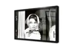 Siyah Beyaz Audrey Hepburn | Kanvas Tablo | Cam Tablo | Mdf Tablo | A31110 - Görsel 3