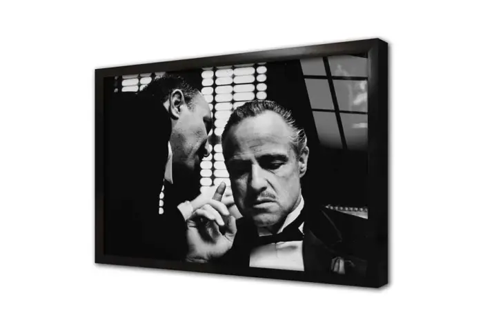 Siyah Beyaz Marlon Brando | Kanvas Tablo | Cam Tablo | Mdf Tablo | A31161 - Görsel 3