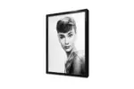 Siyah Beyaz Audrey Hepburn | Kanvas Tablo | Cam Tablo | Mdf Tablo | A31224 - Görsel 3