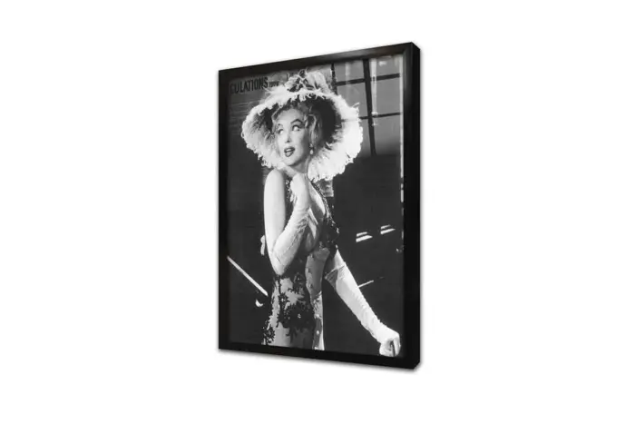 Marilyn Monroe Siyah Beyaz | Kanvas Tablo | Cam Tablo | Mdf Tablo | A31279 - Görsel 3