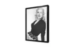 Marilyn Monroe Siyah Kıyafetiyle | Kanvas Tablo | Cam Tablo | Mdf Tablo | A31299 - Görsel 3