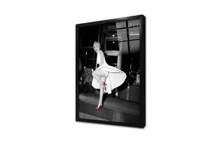 Marilyn Monroe Uçuşan Beyaz Eteğiyle | Kanvas Tablo | Cam Tablo | Mdf Tablo | A31315 - Görsel 3