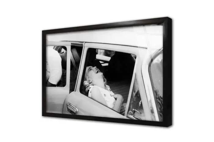 Marilyn Monroe Muazzam Gülüşü Siyah Beyaz | Kanvas Tablo | Cam Tablo | Mdf Tablo | A31317 - Görsel 3
