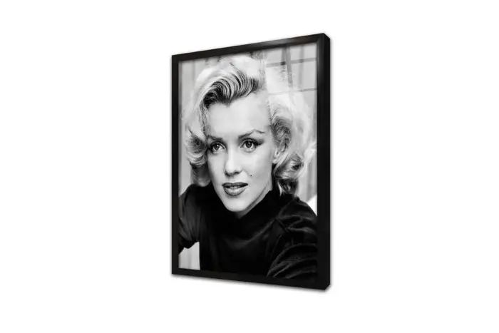 Marilyn Monroe Siyah Beyaz | Kanvas Tablo | Cam Tablo | Mdf Tablo | A31324 - Görsel 3