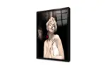 Marilyn Monroe Kırmızı Çiçeğiyle | Kanvas Tablo | Cam Tablo | Mdf Tablo | A31327 - Görsel 3