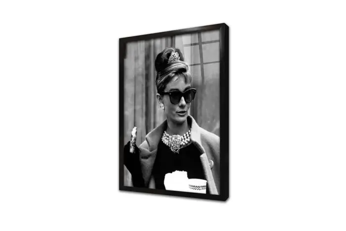 Audrey Hepburn | Kanvas Tablo | Cam Tablo | Mdf Tablo | A31360 - Görsel 3