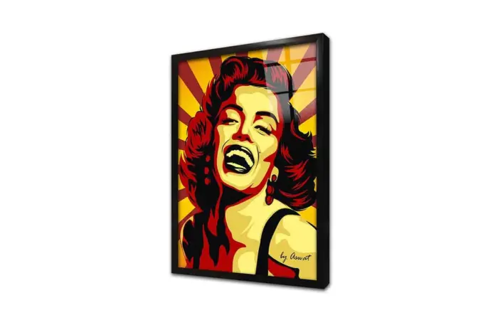 Marilyn Monroe | Kanvas Tablo | Cam Tablo | Mdf Tablo | A31370 - Görsel 3