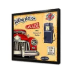 Vintage Retro Görsel | Kanvas Tablo | Cam Tablo | Mdf Tablo | A37027 - Görsel 3