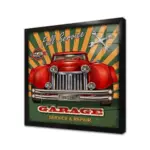 Vintage Retro Görsel | Kanvas Tablo | Cam Tablo | Mdf Tablo | A37032 - Görsel 3