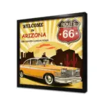 Vintage Retro Görsel | Kanvas Tablo | Cam Tablo | Mdf Tablo | A37034 - Görsel 3