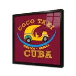 Vintage Retro Görsel | Kanvas Tablo | Cam Tablo | Mdf Tablo | A37037 - Görsel 3