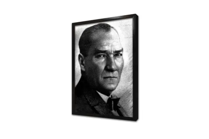 Atatürk Siyah Beyaz | Kanvas Tablo | Cam Tablo | Mdf Tablo | B01004 - Görsel 3