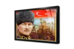 Kalpaklı Atatürk Ve Türk Bayrağı | Kanvas Tablo | Cam Tablo | Mdf Tablo | B01005 - Görsel 3