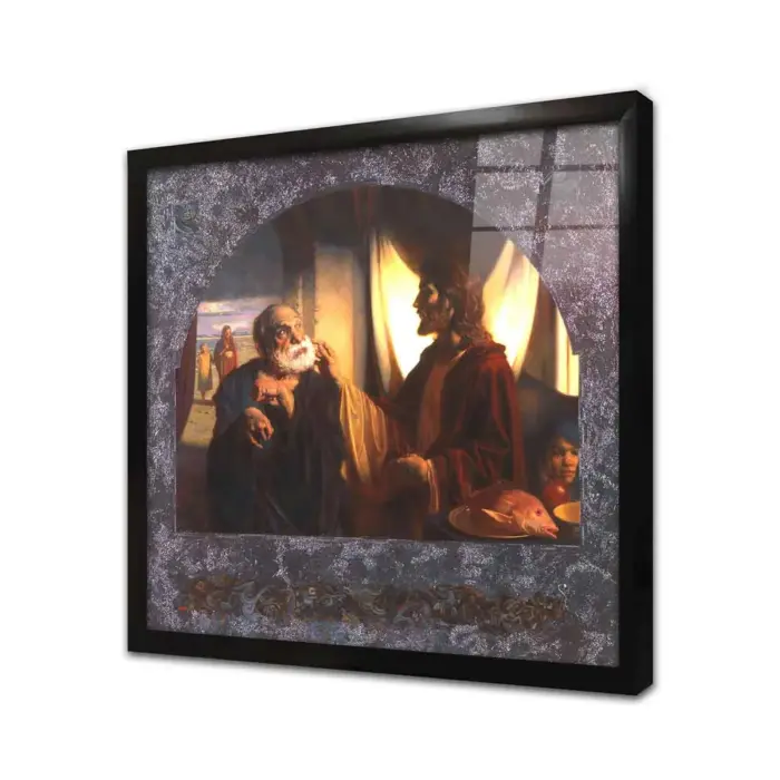Bir Adam Ve İsa | Kanvas Tablo | Cam Tablo | Mdf Tablo | B02426 - Görsel 3