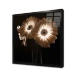 Siyah Beyaz Çiçek | Kanvas Tablo | Cam Tablo | Mdf Tablo | B03010 - Görsel 3