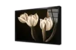 Siyah Beyaz Çiçek | Kanvas Tablo | Cam Tablo | Mdf Tablo | B03027 - Görsel 3
