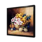 Vazoda Çiçekler | Kanvas Tablo | Cam Tablo | Mdf Tablo | B03135 - Görsel 3