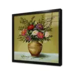 Vazoda Çiçekler | Kanvas Tablo | Cam Tablo | Mdf Tablo | B03167 - Görsel 3