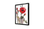 Kırmızı Çiçek | Kanvas Tablo | Cam Tablo | Mdf Tablo | B03176 - Görsel 3