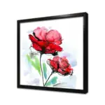 Kırmızı Çiçek | Kanvas Tablo | Cam Tablo | Mdf Tablo | B03181 - Görsel 3