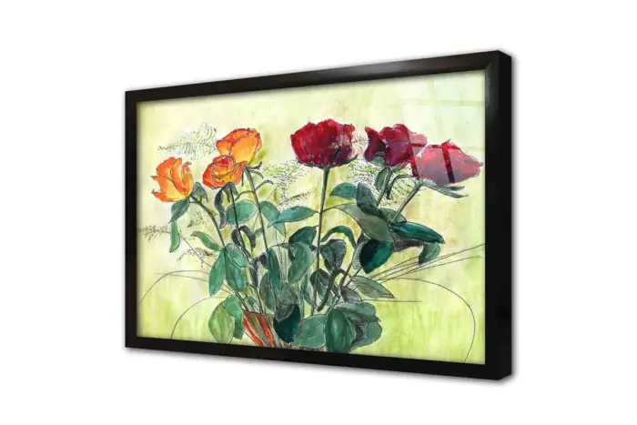 Çiçek | Kanvas Tablo | Cam Tablo | Mdf Tablo | B03198 - Görsel 3