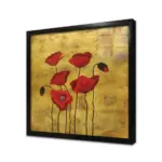 Kırmızı Çiçek | Kanvas Tablo | Cam Tablo | Mdf Tablo | B03307 - Görsel 3