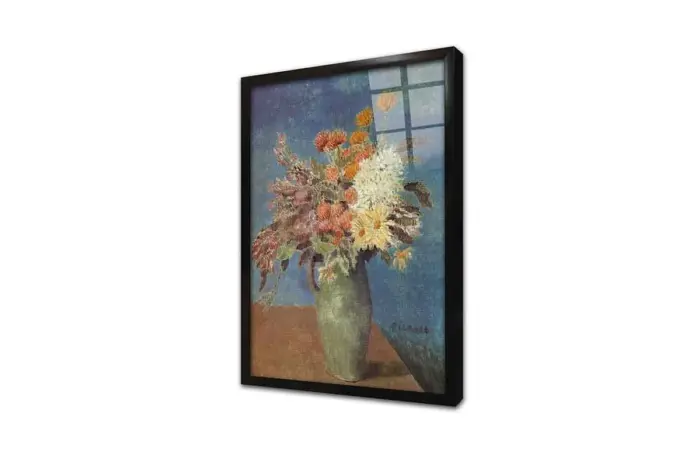 Vazoda Çiçekler | Kanvas Tablo | Cam Tablo | Mdf Tablo | B03355 - Görsel 3