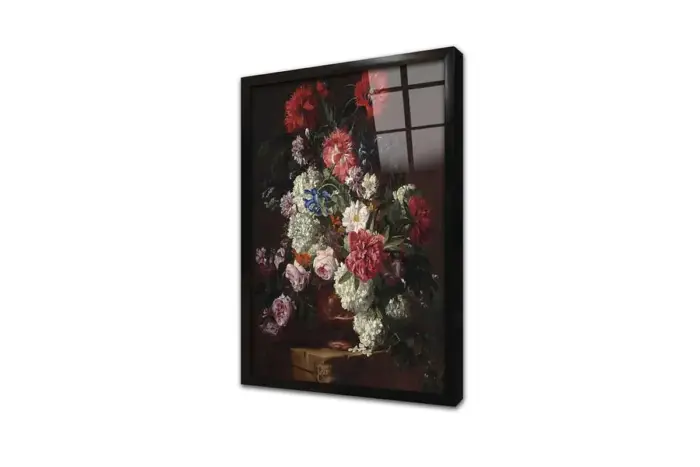 Vazoda Çiçekler | Kanvas Tablo | Cam Tablo | Mdf Tablo | B03357 - Görsel 3