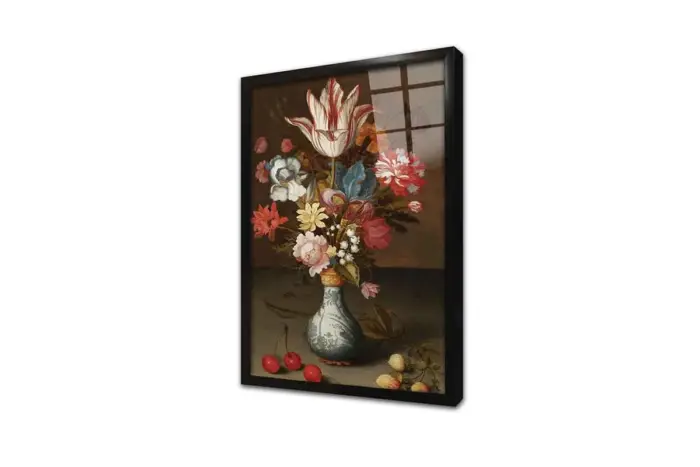 Vazoda Çiçekler | Kanvas Tablo | Cam Tablo | Mdf Tablo | B03458 - Görsel 3