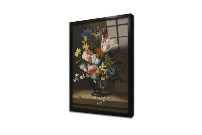 Vazoda Çiçekler | Kanvas Tablo | Cam Tablo | Mdf Tablo | B03459 - Görsel 3