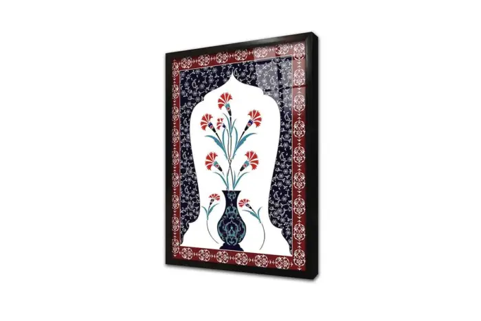 Osmanlı Çini Görselleri | Kanvas Tablo | Cam Tablo | Mdf Tablo | B04001 - Görsel 3