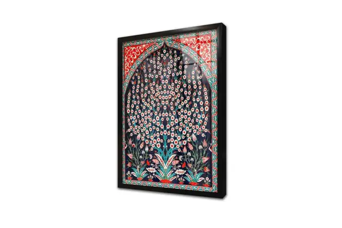 Osmanlı Çini Görselleri | Kanvas Tablo | Cam Tablo | Mdf Tablo | B04021 - Görsel 3