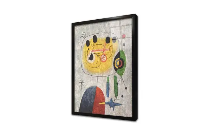 Kadın Kuş Ve Yıldız Joan Miro | Kanvas Tablo | Cam Tablo | Mdf Tablo | B05001 - Görsel 3