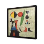 Balıkçı Joan Miro | Kanvas Tablo | Cam Tablo | Mdf Tablo | B05147 - Görsel 3