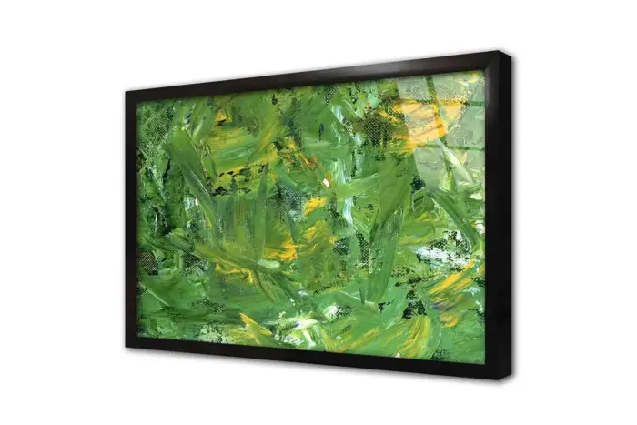 Yeşil Ve Sarı Soyut | Kanvas Tablo | Cam Tablo | Mdf Tablo | B07004 - Görsel 3