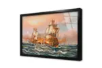 Soyut Tekne Ve Dalgalı Deniz Manzara | Kanvas Tablo | Cam Tablo | Mdf Tablo | B08042 - Görsel 3