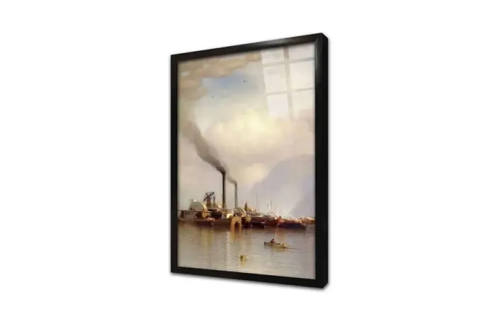 Fabrika Dumanları | Kanvas Tablo | Cam Tablo | Mdf Tablo | B08048 - Görsel 3