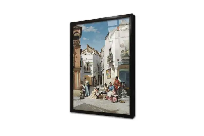Sevilladaki Çörek Satıcıları Manuel Wssel De Guimbarda | Kanvas Tablo | Cam Tablo | Mdf Tablo | B09056 - Görsel 3