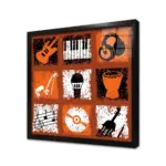 Kolaj Soyut | Kanvas Tablo | Cam Tablo | Mdf Tablo | B11008 - Görsel 3