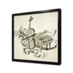 Çello Ve Piyano | Kanvas Tablo | Cam Tablo | Mdf Tablo | B11018 - Görsel 3