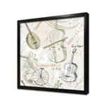 Çello Gitar Saz | Kanvas Tablo | Cam Tablo | Mdf Tablo | B11022 - Görsel 3