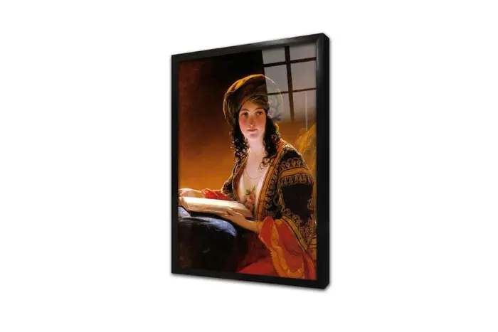 Oryantal Kadın Friedrich Von Amerling | Kanvas Tablo | Cam Tablo | Mdf Tablo | B13041 - Görsel 3