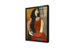 Oturan Kadın Pablo Picasso | Kanvas Tablo | Cam Tablo | Mdf Tablo | B13199 - Görsel 3