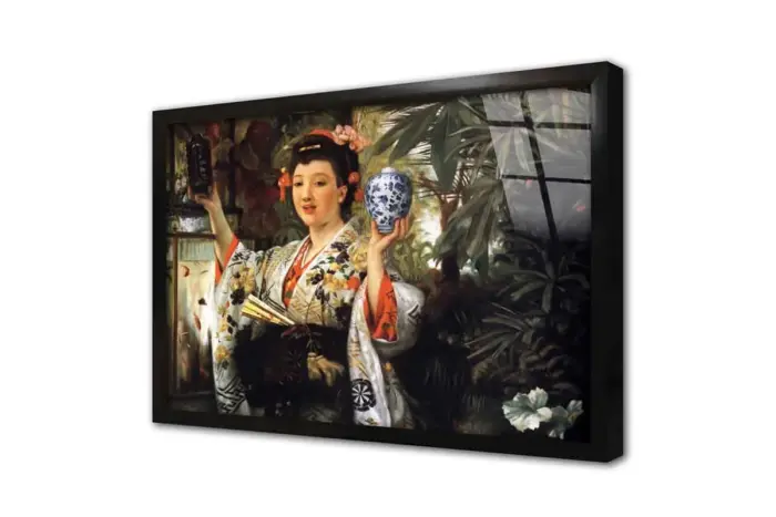 Japon Kadın | Kanvas Tablo | Cam Tablo | Mdf Tablo | B13243 - Görsel 3